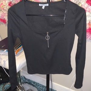 Long sleeve black top